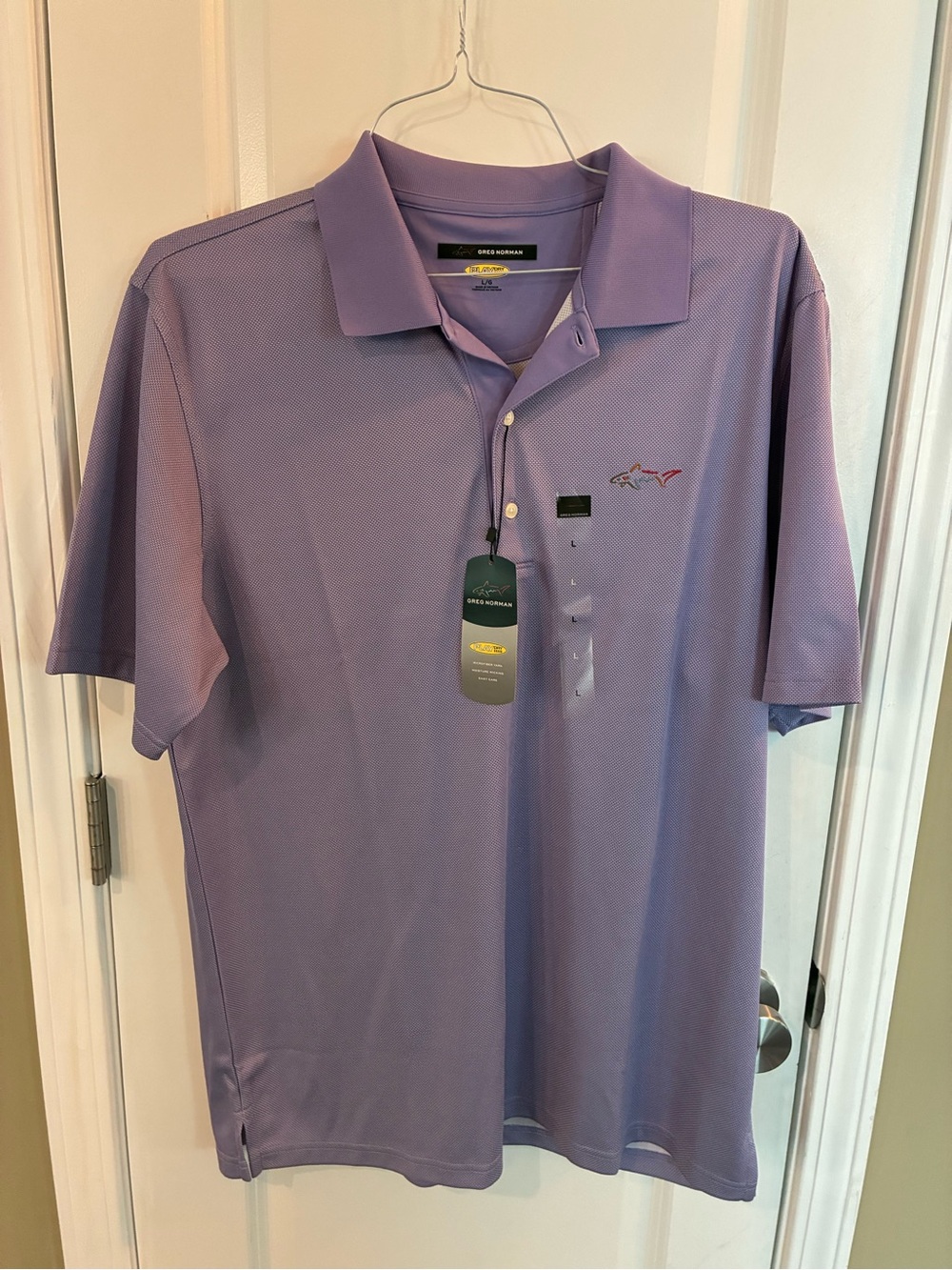 Greg Norman Collection Lavender Men’s Performance Polo